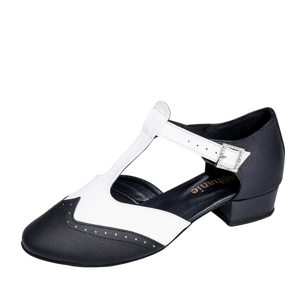 5010-21, Black / White Leather